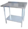 Stainless Steel Table WITH Backsplash