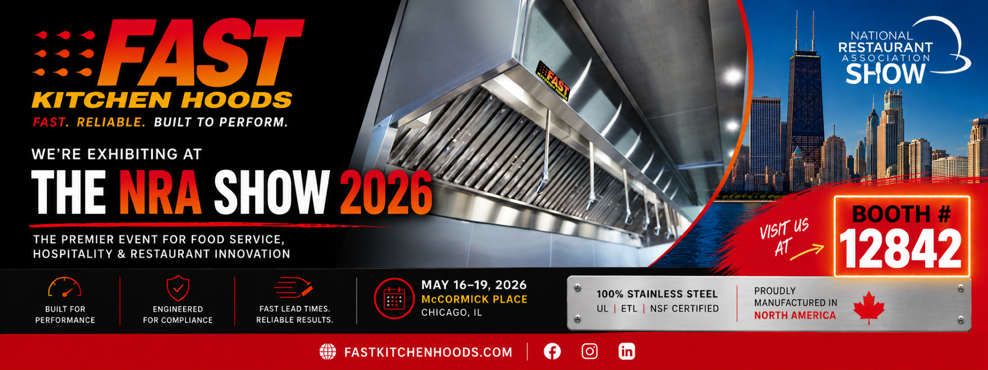 FAST Kitchen Hoods at the NRA Show 2026